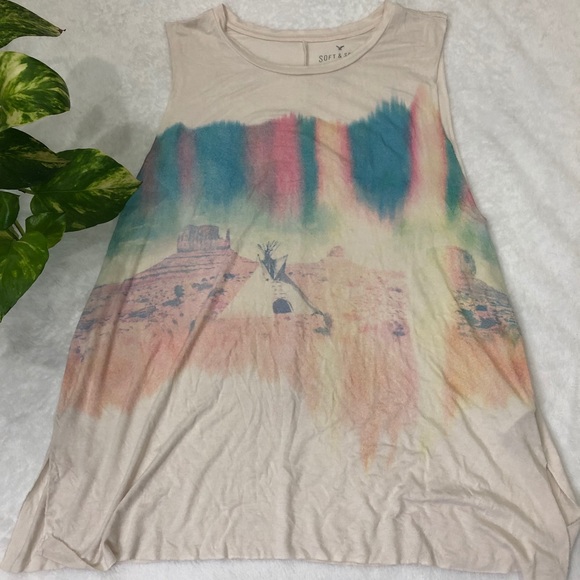American Eagle Outfitters Tops - 3/$25 AE Soutwestern Boho Super Soft Muscle Tank